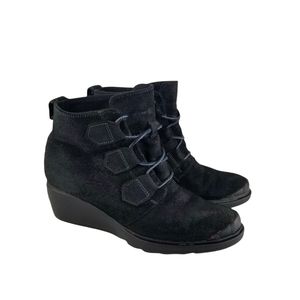 Sorel Suede Toronto Lace-Up Wedgie Boots
